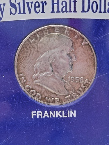 Silver Half Dollar 1944 Walking Liberty 1958 Franklin 1964 Kennedy COA Lot.H104 - Picture 6 of 11