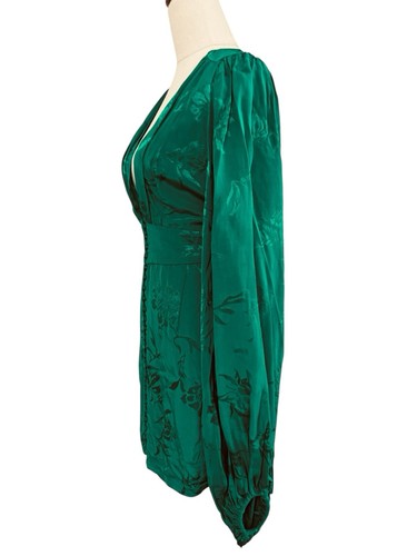 Mini Vestido Isabella Verde Rat and Boa Talla L AU 12 US 8 - Imagen 10 de 15