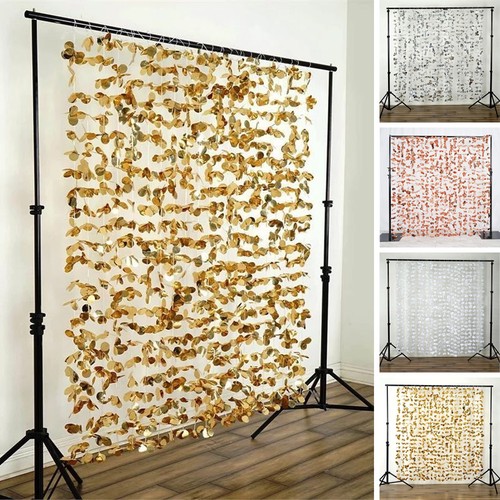 72" x 72" Flowers BACKDROP Curtain Wedding Party Photo Booth Home Decorations - Picture 1 of 8