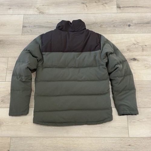 Patagonia Bivy Puffer Jacket Men Small Green Brown Full Zip Goose Down Outdoor - Picture 14 of 14