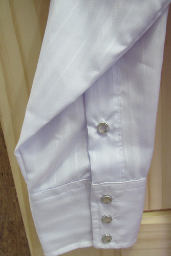 Panhandle Slim Western Shirt Mens 15.5 33 White Pearl Snap Long Sleeve USA NWT - Picture 14 of 15