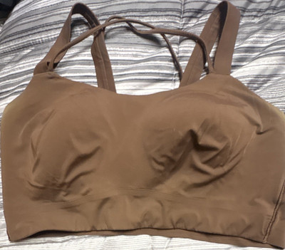 lululemon Like a Cloud Women s Brown Crossback Wireless Padded Bra L/D
