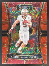 Christian McCaffrey 2023 Panini Select Draft Picks Red Lazer Prizm #41 Cardinal
