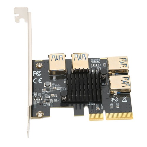 Pci‑E Riser Card Pci‑E X4 1 To 4 Pci Express 16X Slot Adapter Card Usb 3.0 AM - Picture 22 of 24