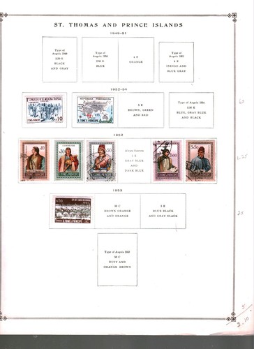 Collection, St. Thomas & Prince 1881/1987, Mixed Pages Catalog $46 Mint & Used - Picture 5 of 10