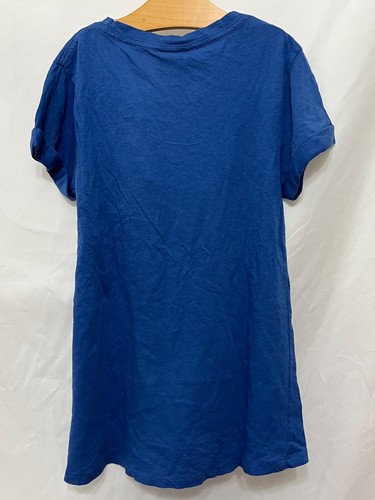 240109 Girls M 8 JUNK FOOD NFL Football Seahawks 76 Blue S/S Tee T Shirt NWT  - Picture 3 of 3