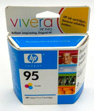 NOS HP 95 One Tri-Color Inkjet Print Cartridge C8766WN Sealed INK exp-2007