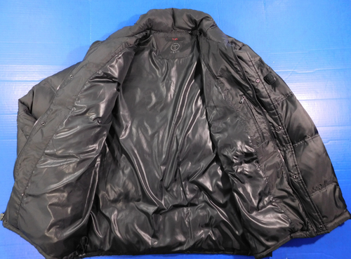 Tumi Tech Down Feather Puffer Jacket Men's Medium Black Full Zip - Picture 10 of 14
