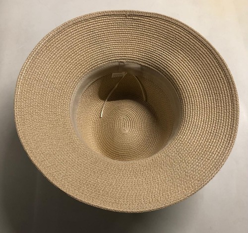 Beach Black Bow Church Packable Cloche Paper Straw Floppy Women's Sun Hat SPF50 - Picture 23 of 29