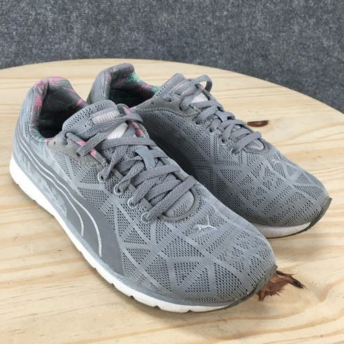 Puma Shoes Womens 7.5 Narita v2 Sneakers Gray Lace Up Low Top Comfort 187781-03 - Picture 3 of 16