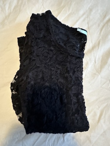 Maurices Lace Blouse Shirt Womens Small Black See Through Long Sleeve - Picture 5 of 5