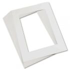 Pacon Pre-Cut Mat frames, 12"x18"- White- 12 Sheets