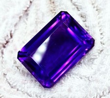 Natural Purple Tanzanite Loose Gemstone 53.30 Ct Certified Emerald Cut