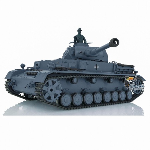 2.4G HengLong 1/16 Scale 7.0 3859 Plastic German Panzer IV F2 RTR BB IR RC Tank - Picture 9 of 12