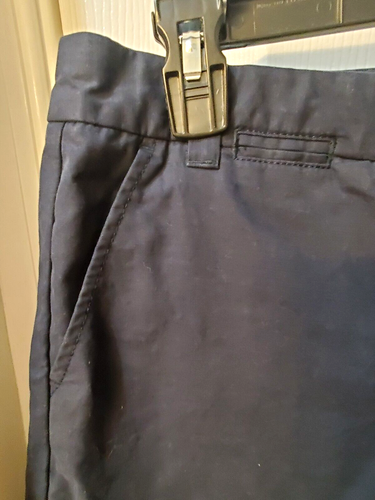 Pantaloncini Gap taglia 4 blu navy cachi bermuda inseam 9" uniforme scuola arrotolabile fidanzato - Foto 2 di 8