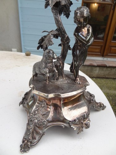 ancien centre de table en argent Walter John Barnard Angleterre XIX - Photo 18/21