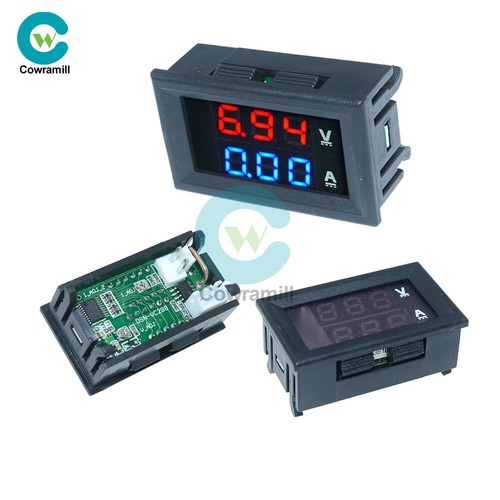 DC 100V/200V Voltmeter Ammeter 10A Dual LED Digital Volt Amp Meter Gauge 3/4 Bit - Picture 25 of 43
