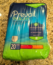 Prevail Disposable Underwear Extra Absorbency PF-512 20 Ct size M 34-46"