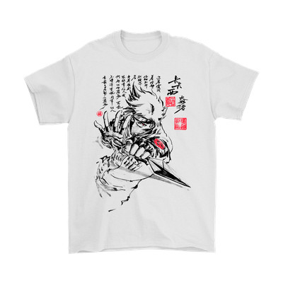 Kakashi’s Mangekyo Sharingan Naruto Manga White T-Shirt Sasuke Uchiha S