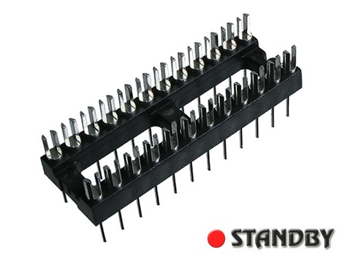 2pcs 24 poles DIL PIN with slotted heads to accept wires or component leads  - Foto 1 di 2