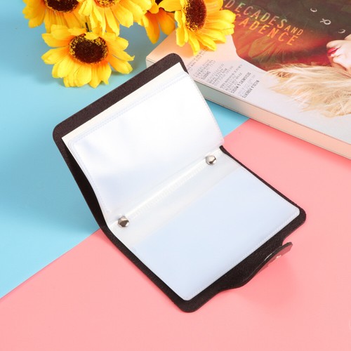 Credit Case Organizer Holder PU Small Bag Pouch with 12 Slots (Black) - Picture 6 of 9