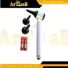 Ear Examination Diagnostics Pocket Size Otoscope, Slim Design White Color, 1 Ct