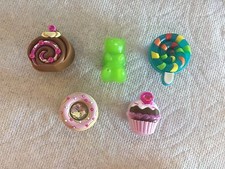 FOOD JIBBITZ FOOD SHOE CHARMS GUMMY BEAR JIBBITZ DONUT JIBBITZ CUPCAKE JIBBITZ