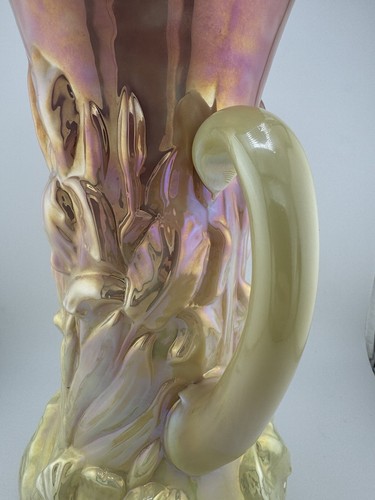HTF Rare Gibson Heavy Iris Tankard 1992 Burmese Irredescent / Uranium Glow - Picture 7 of 18