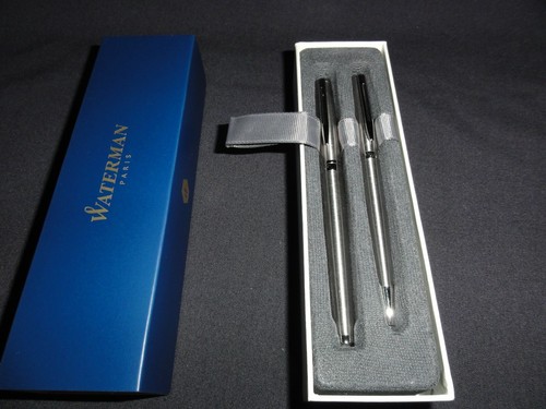 Waterman - Stainless Steel 2-Pens Set, Silver Color - Picture 2 of 7