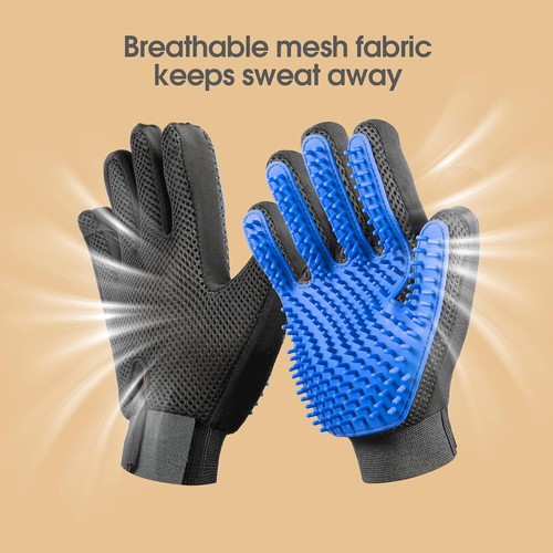 Upgrade Pet Grooming Gloves Cat Brushes for Gentle Shedding - Efficient Pets Hai - Picture 8 of 12