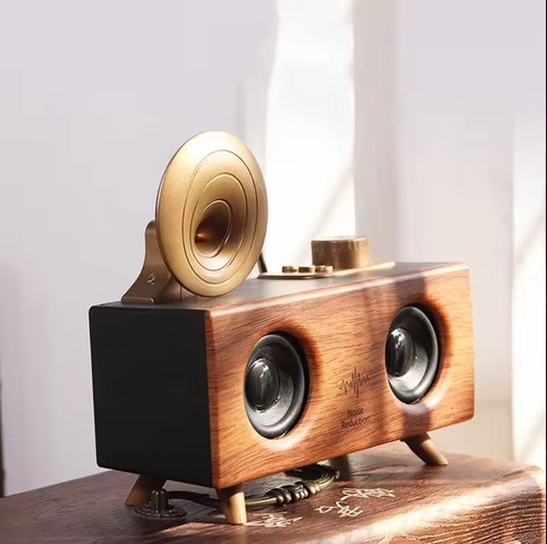 Retro Bluetooth Speaker FM Radio - Classic design with dual speakers - Picture 8 of 8