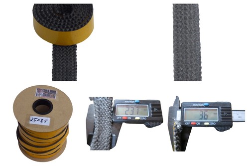 Ofen Dichtschnur Flach 5-50mm selbstklebend Dichtband Ofendichtung Kamindichtung - Bild 250 von 624