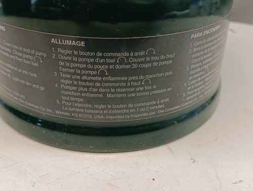 VTG Coleman Adjustable Two Mantle Lantern W/ Brown Case 288 New Mantles Included - Picture 13 of 24