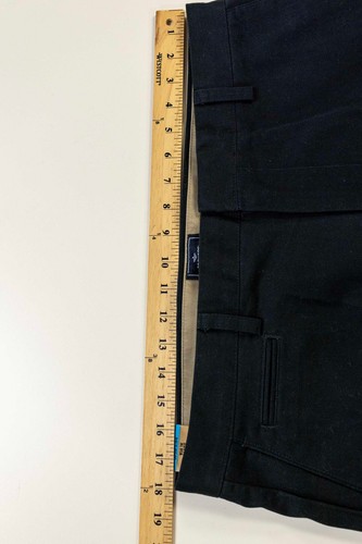 New Flat Front Dockers Khaki Pants 36x34 Black D4 Relaxed fit w/ Measurements - Picture 17 of 17