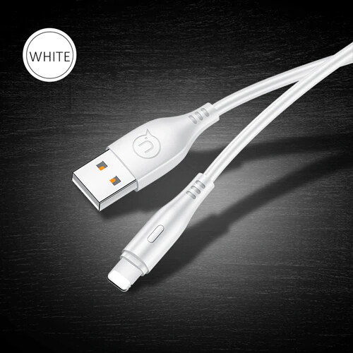 USAMS USB Cable for iPhone Type C Micro 2A Charging Data Sync. Black White - 1m - Picture 11 of 13