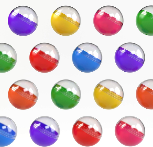 Capsule Vending Machine Translucent round Capsules Empty 50 Pcs 1.1 Inch - Gumba - Picture 11 of 12