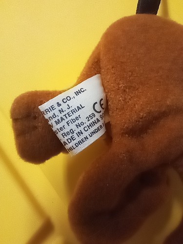 Russ Berrie Monkey Plush Book Mark Ornament Ribbon Tail - Picture 4 of 5