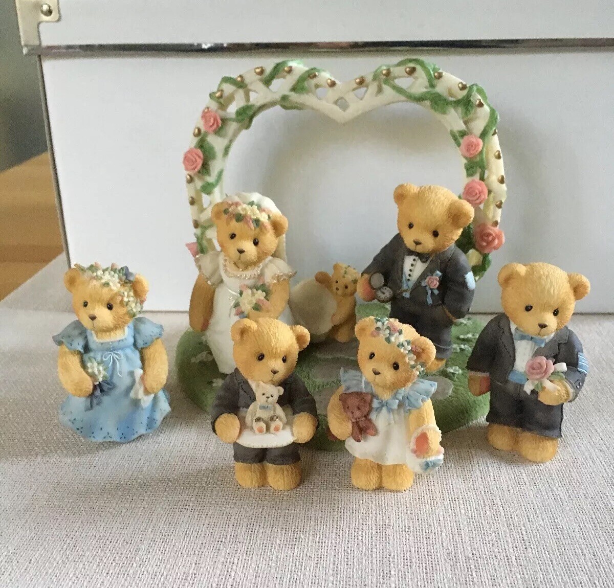 Cherished Teddies Hochzeit Wedding komplett - 7-teilig Cherished Teddies Hochzeit Wedding komplett - 7-teilig