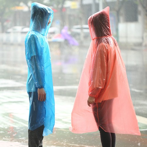 6 Pcs Portable Raincoat Rain Coat Thicken Raincoat Hood Adult Raincoat - Picture 6 of 12