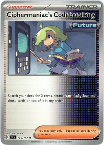 Ciphermaniac's Codebreaking - 145/162 - Temporal Forces - Pokemon - NM - Picture 1 of 1