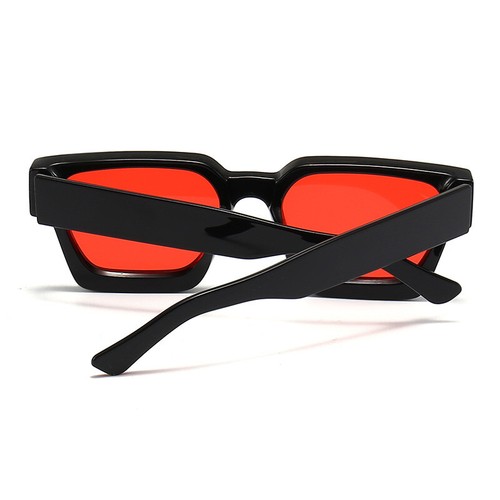 Thick Square Sunglasses Men Women Retro Chunky Rectangle Shades UV400 Protection - Picture 15 of 47