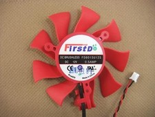 75mm Sapphire XFX HD4860 HD6850 HD6870 Fan Replacement 39mm 2Pin FD8015U12S 0.5A