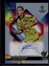 2024 Topps Finest Soccer Paris Brunner #A-PB RC Rookie Refractor Auto