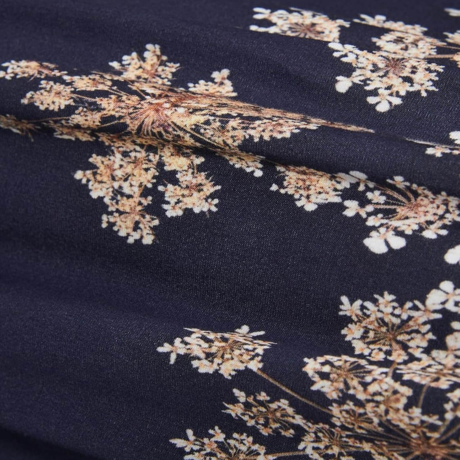 Spannbettlaken Blumen Blüten Essenza Lauren Indigo Blue Geblümt Spannbetttuch 