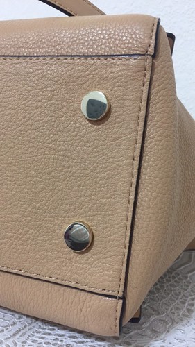 New Michael Kors Pebbled Leather Butternut Camel Tan Whitney Sm Tz Tote Bag $248 - Picture 8 of 10