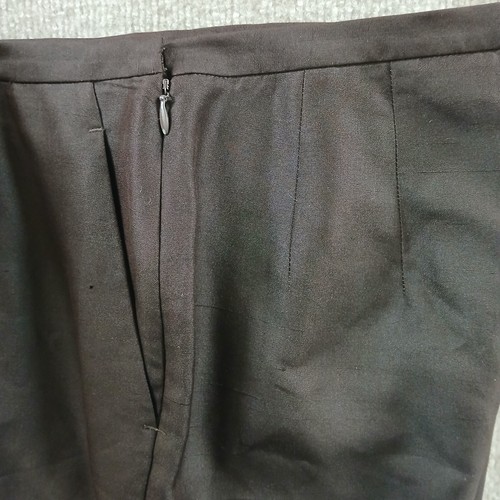 Ann Taylor Pants Women's 8 Brown 100% Silk High Waist Trousers Resort Wear - Imagen 8 de 12