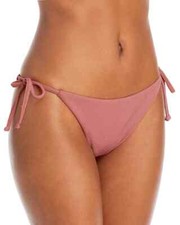 95 Onia Crinkle Mauve glow Side Tie Swimsuit Bikini Bottom Large ymy0523