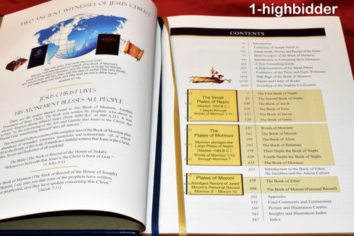 The Book of Mormon Annotated Ed. LDS Rod Meldrum Heartland Model w USA Geography - Picture 3 of 9