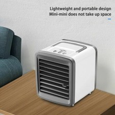Portable Mini Air Conditioner Fan Air Cooler USB Rechargeable Ion Fan BLACK