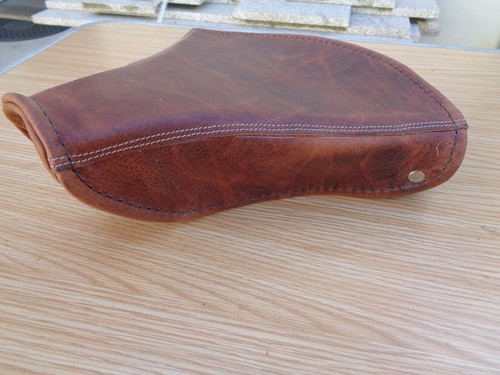 dessus de selle neuf en cuir pour cyclomoteur-mobylette-motobecane peugeot- - Photo 3/4